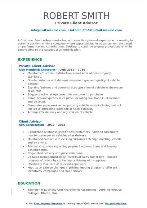 louis vuitton client advisor resume.